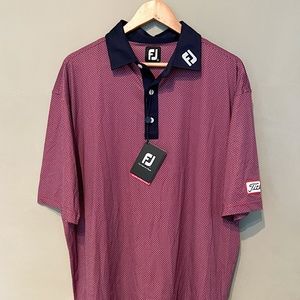 Footjoy Golf Polo with Titleist Tour patch